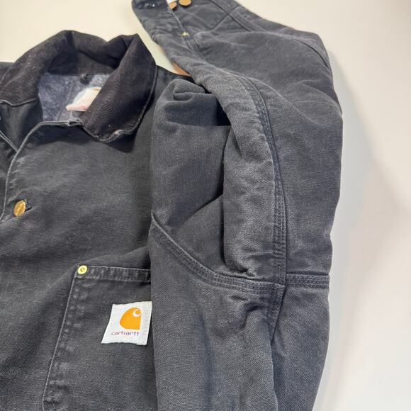Vintage Carhartt Chore Coat Jacket Mens 48 Blanket Lined Workwear C01 Canvas 90s - Picture 5 of 14